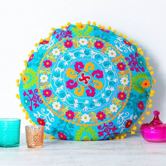 Handmade Embroidered Cushion