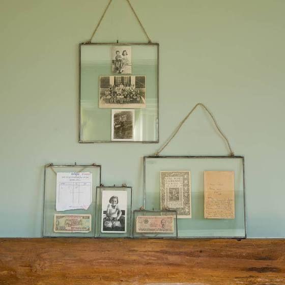 Copper Glass Hanging Frame