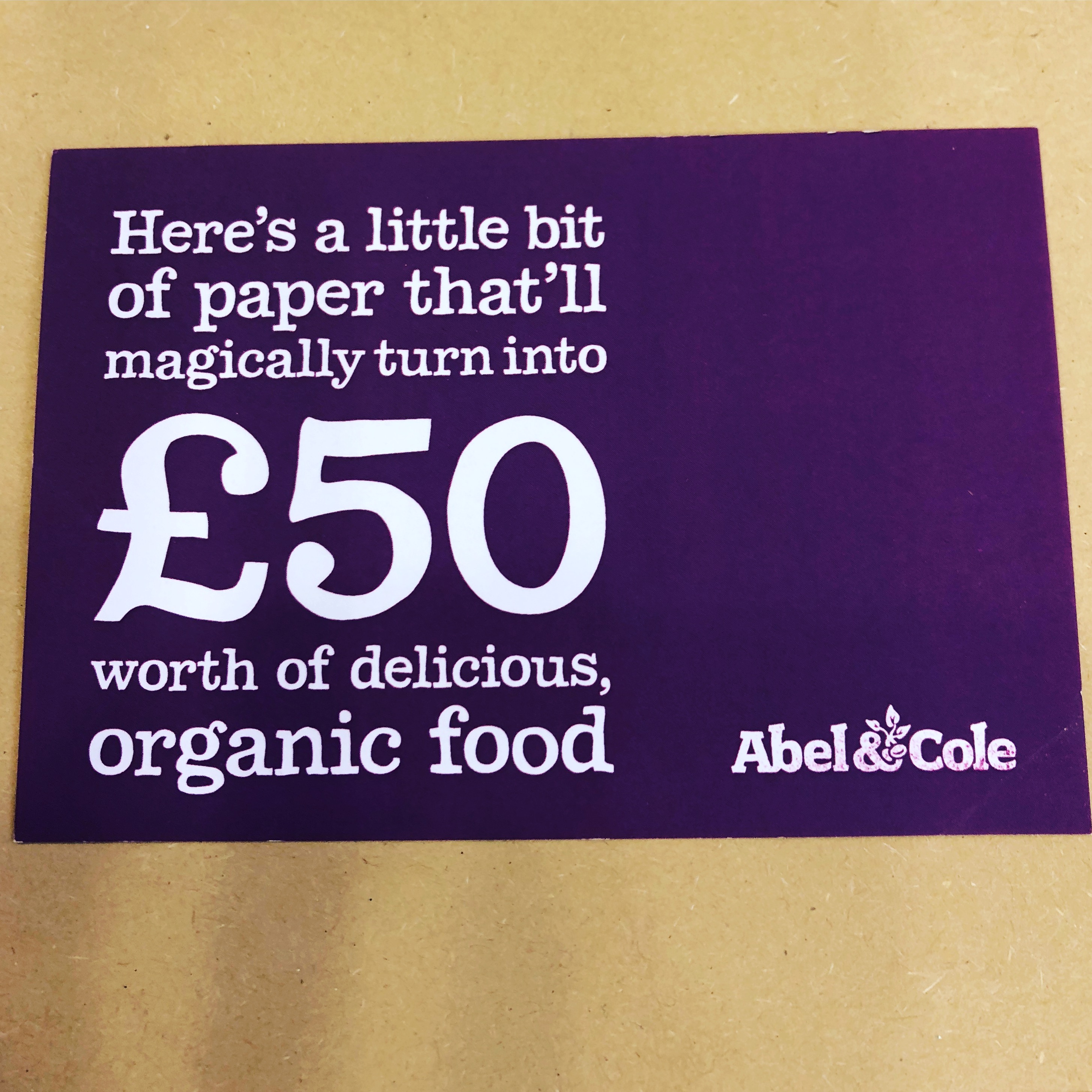 Abel & Cole Voucher